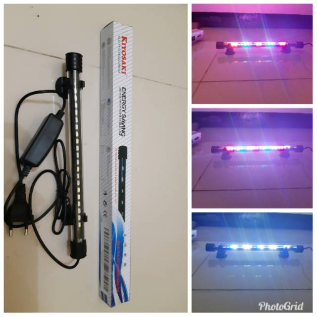 Lampu led aquarium 300 3x - Lampu hias aquarium - lampu dalam air