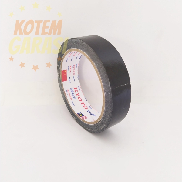 

KOTEM GARASI Cloth Tape 24 mm x 12 m / Lakban Jilid Kain 1 Inch x 12 m Hitam Murah KYOTO TAPE