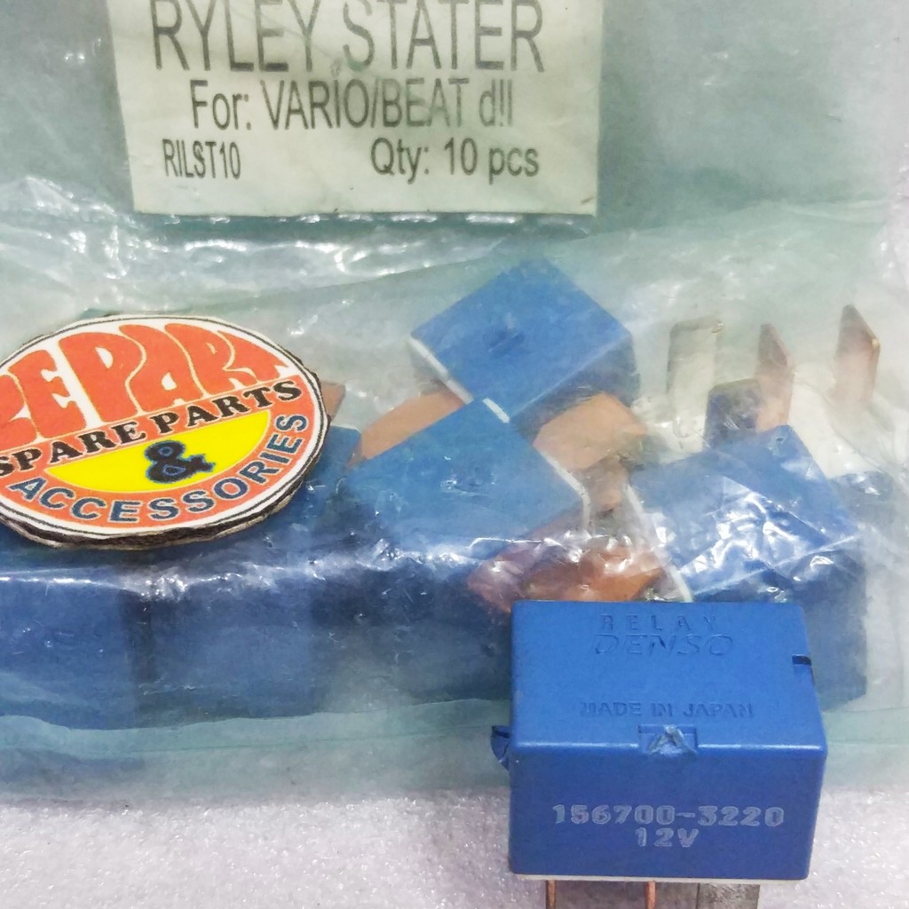 Rellay Stater starter Vario Fi Beat Fi Vario 125 Kaki 4 DENSO Japan Relay Starter-1