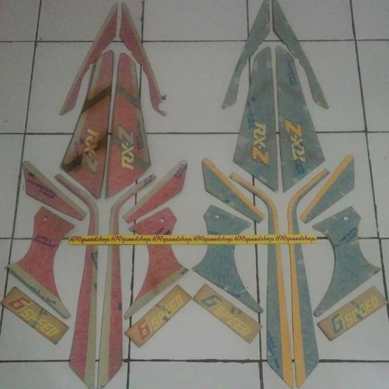 Sticker stiker stripping list cover body yamaha Rxz 5speed indonesia bukan Rzr milenium catalyzer