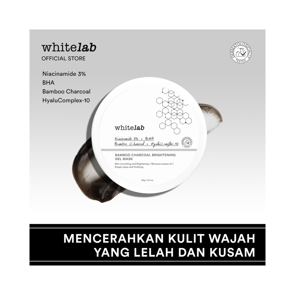 Whitelab Mask [Mugwort Pore Clarifying Mask | Heartleaf Skin Purifying Gel Mask | Bamboo Charcoal Brightening Gel Mask]