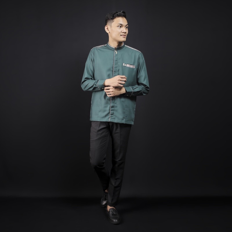 Baju Koko Baju Pria Muslim Koko Kurta Toyobo Dewasa Size M L Dan Xl Lebaran 2022 Kemeja Koko Terbaru