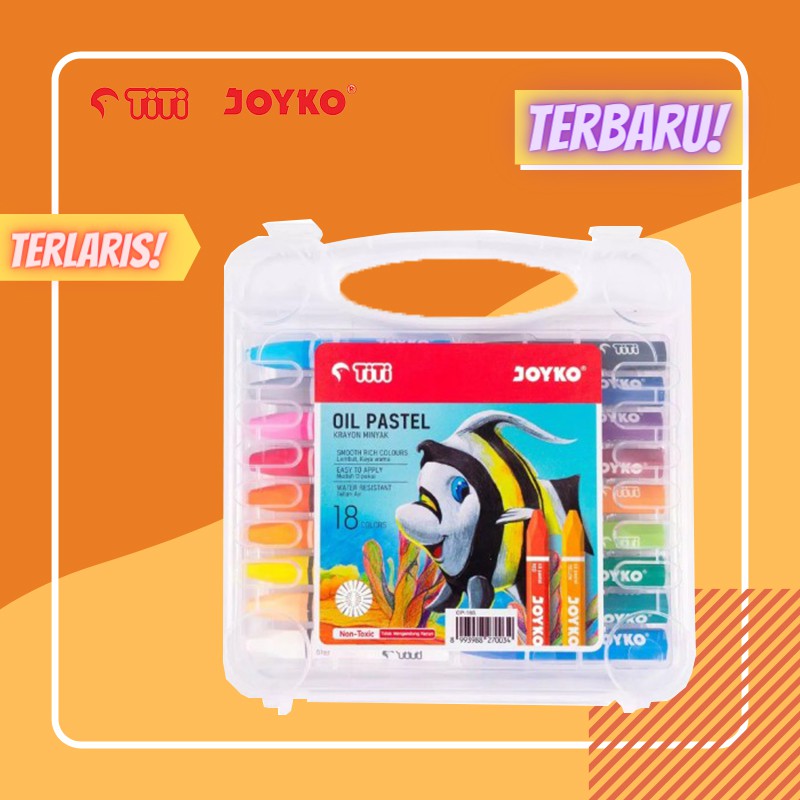 

Titi Joyko Oil Pastel 18 Warna | Crayon | Minyak | Krayon | Color | JAYA ABADI