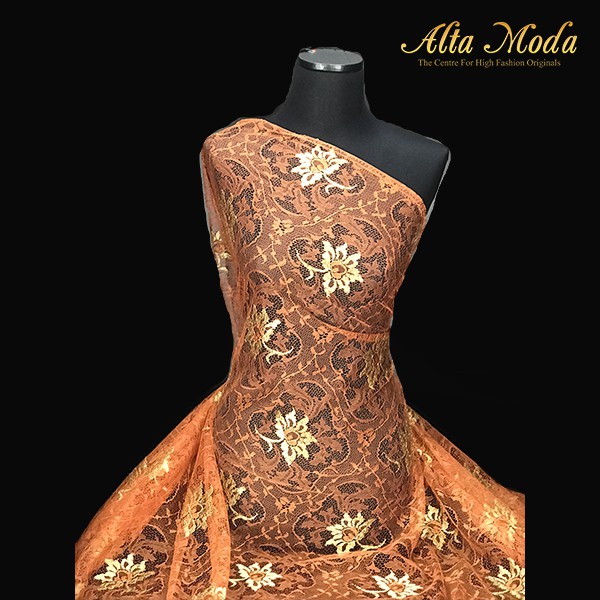 

Alta Moda Brokat Perancis Daun Kebaya Detail Background