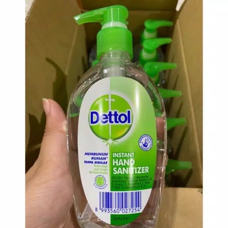 Dettol instant hand sanitizer 200ml pump / Dettol instant hand sanitizer 200ml fliptop