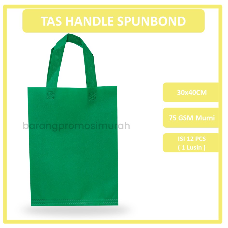 

GOODIE BAG SPUNBOND HANDLE 30x40 (Lusinan) / Tas Belanja Murah / Kantong Belanja / Tas Souvenir
