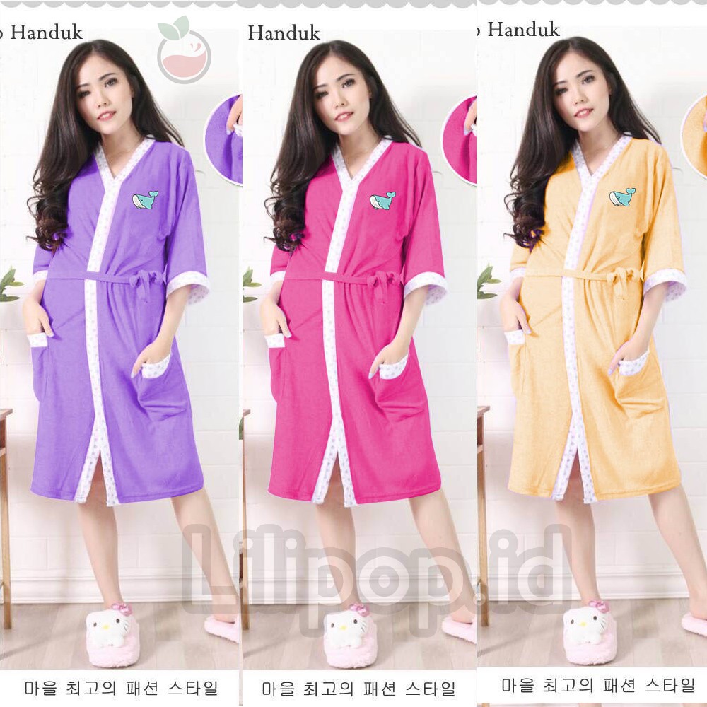 Lilipop Baju Handuk Kimono Wanita Dewasa Original Murah All size