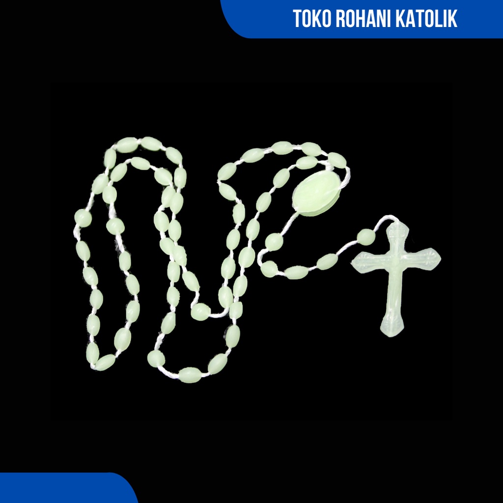 ROSARIO FOSFOR MURAH / ROSARIO GLOW IN THE DARK / ROSARIO BERKILAU DI GELAP / KALUNG ROSARIO / KALUNG ROHANI / KONTAS