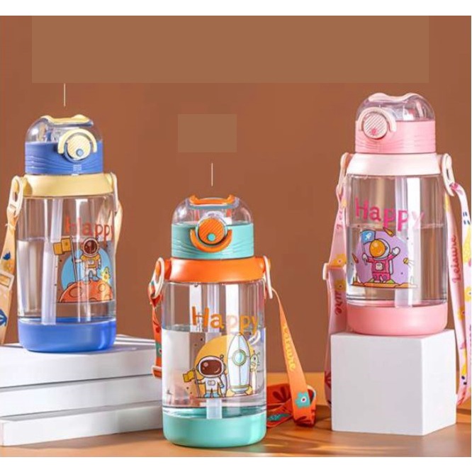 Botol Minum Anak Astoronomi Tali Karakter Anak-Anak 700ML BPA FREE 0909