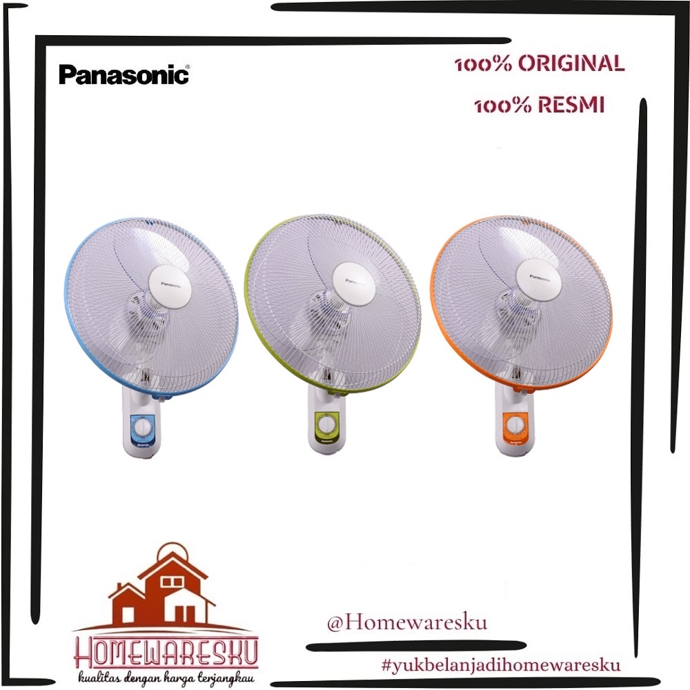 Panasonic Kipas Angin Dinding Wall Fan F-EU309 EU-309 EU309 EU 309 - 12 Inch - Random