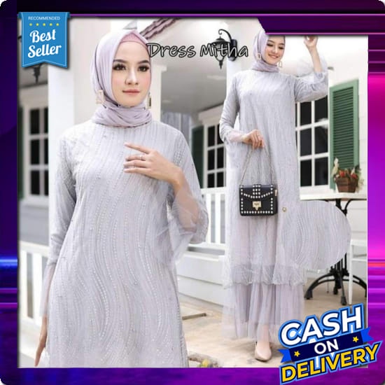Gamis Luna/Gamis Mewah/Gamis Modern/Gamis Modis/Gamis Pesta/Gamis/Gamis Terbaru Import Premium Maxi 
