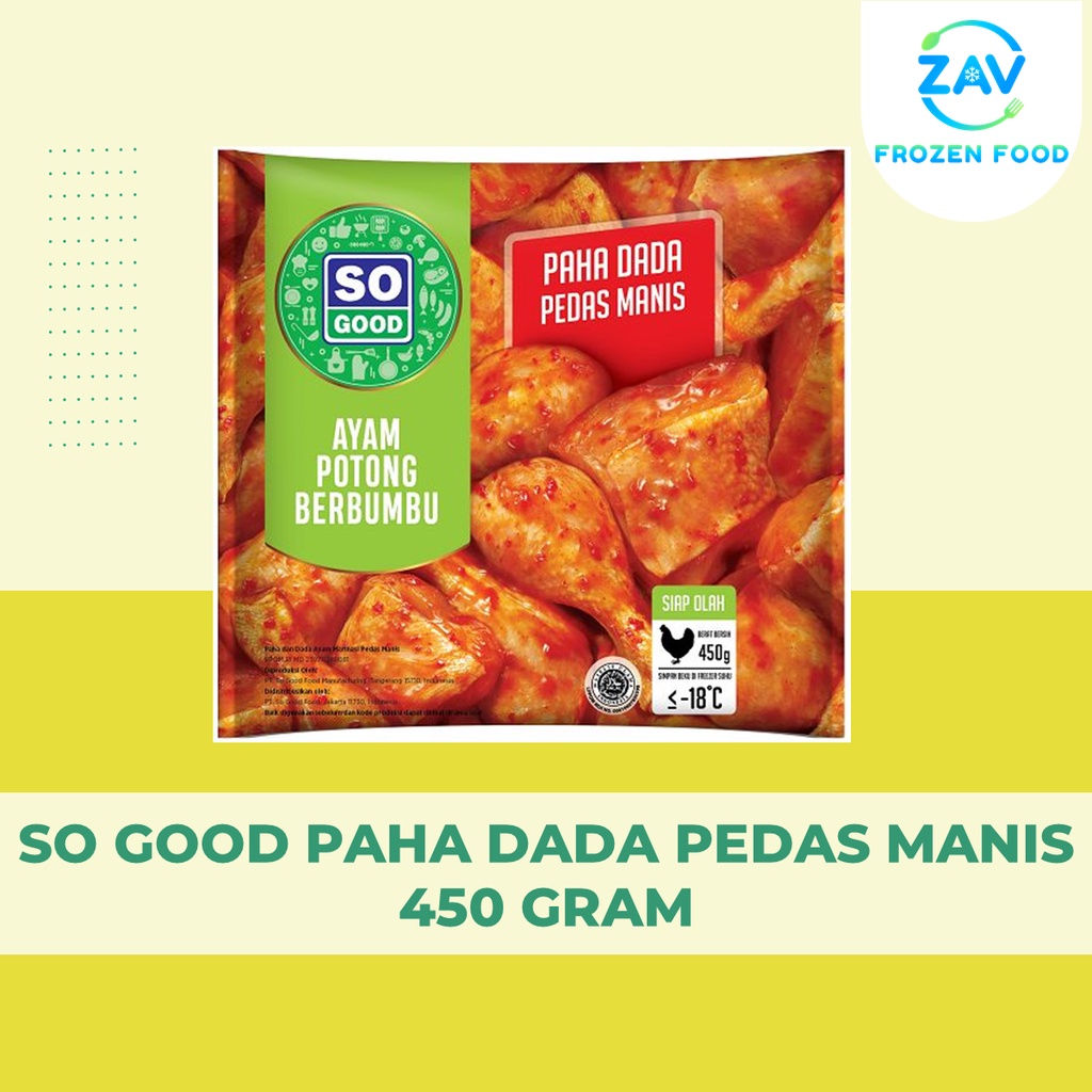 

SO GOOD PAHA DADA PEDAS MANIS 450 GRAM