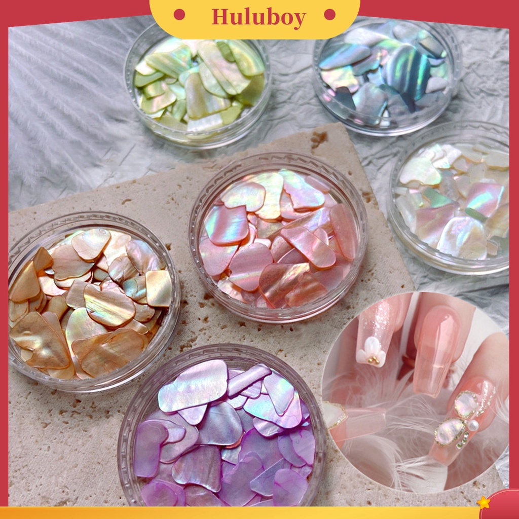 Huluboy Huluboy♡ 1 Kotak Dekorasi Kuku Ultra Tipis Warna Permen Untuk Manicure