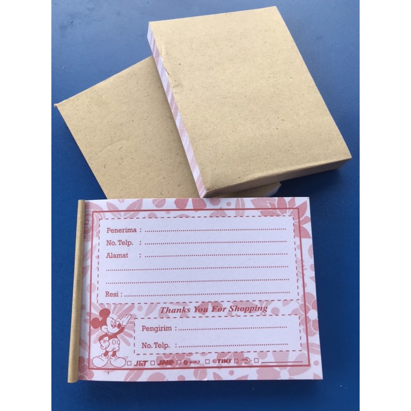 

Lebel pengiriman motif mickey mouse