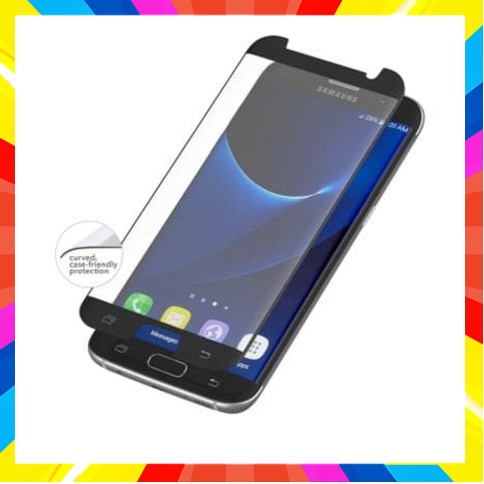 Tempered Glass Full Cover Samsung S7 Edge Tidak terangkat oleh case