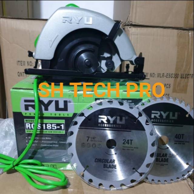 CIRCULAR SAW RYU RCS 185 - 1 RCS185 CIRCLE SAW RYU 7 INCH MESIN GERGAJI KAYU