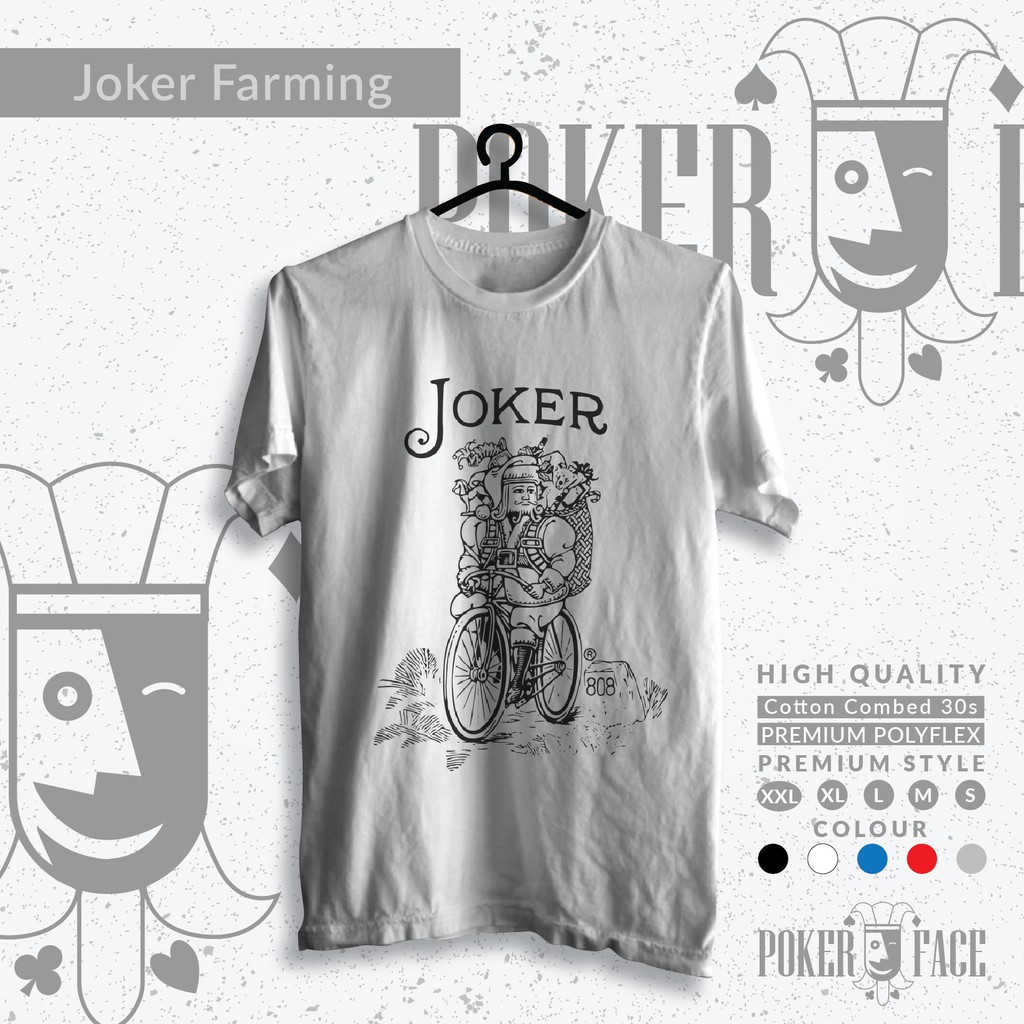 KAOS PREMIUM Bicycle Joker Farming - Poker Face