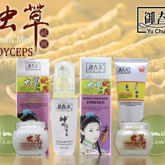 CREAM CORDY CORDYCEPS SET + SABUN + SERUM BENING YU CHUN MEI LENGKAP ORIGINAL BPOM