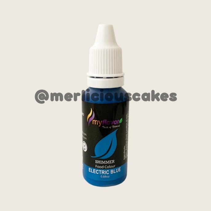 

My Flavor Electric Blue Shimmer For Cake Painting Pewarna Makanan