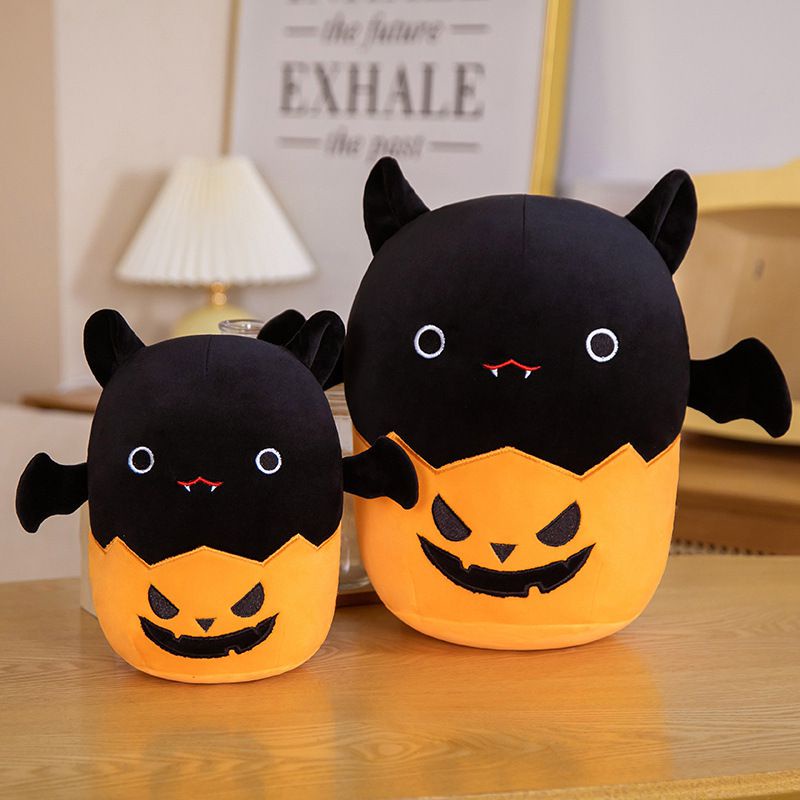 Mainan Plush Labu Kelelawar Halloween Lucu Untuk Dekorasi Ulang Tahun Dan Rumah Anak