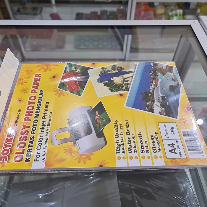 

Senikertas- Kertas Foto / Glossy Photo Paper / Joyko / Gsp-A4-230 -Kertas-Seni.