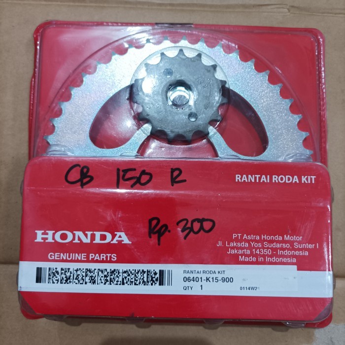 Gear Set-Gir Set Honda CB150R OLDA Original Ahm 06401-K15-900