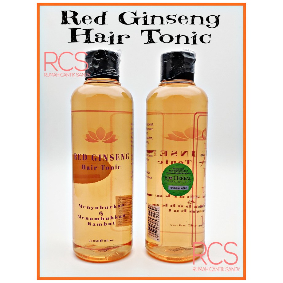 Red Ginseng Hair Tonic BPOM ~ MENYEMBUHKAN KEBOTAKAN, RAMBUR RONTOK