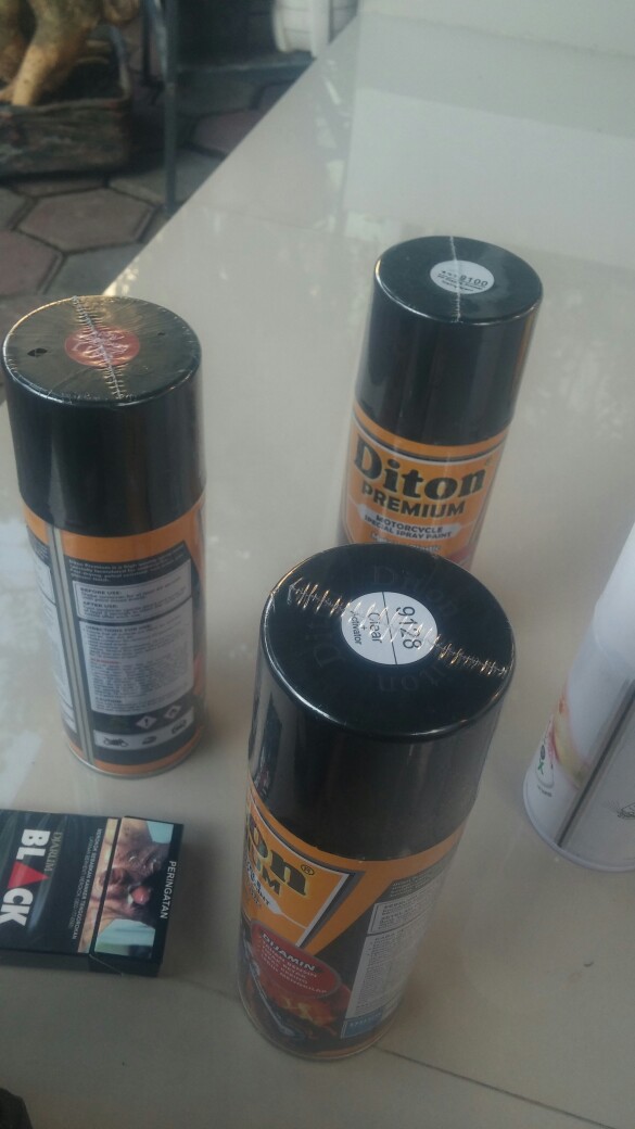 9100 Pp Primer Transparan Diton Premium Cat Pylox Pilox Semprot 400 Cc