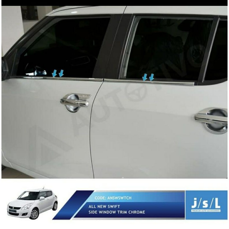 List Kaca Samping All New Swift 2012  2015 UP Chrome