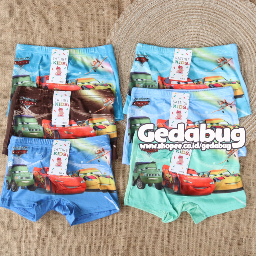 6 Pcs - CD Boxer Celana dalam anak SATTIRE BOY Pakaian dalam anak laki laki