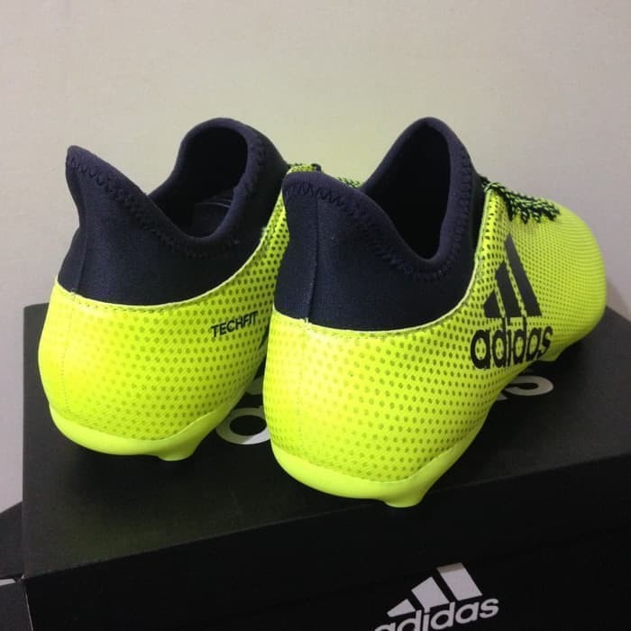 Unik Sepatu Bola Adidas X 17 3 FG Solar Yellow S82366 Original BNIB Berkualitas