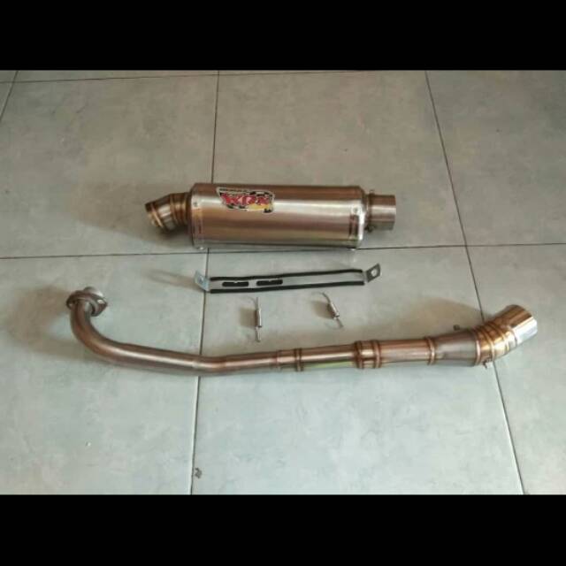 Knalpot racing oval for all bebek supra jupiter revo astrea c70 dll