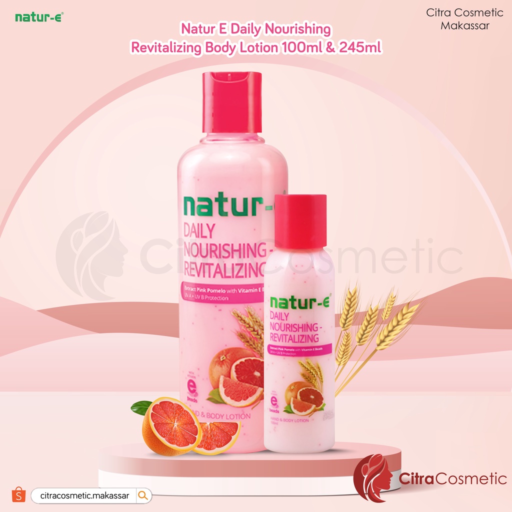 Natur-E Hand &amp; Body Lotion Revitalizing 100 Ml | 245 Ml