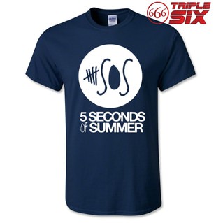 Kaos / T-Shirt - 5 seconds of summer 5SOS - NAVY
