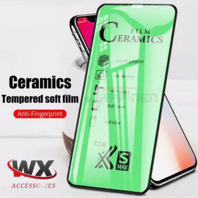 TEMPERED GLASS CERAMIC FILM ANTIGORES FULL COVER Xiaomi Redmi 6 / 6A / 7A / 8 / 8A / ANTI GORES PELI