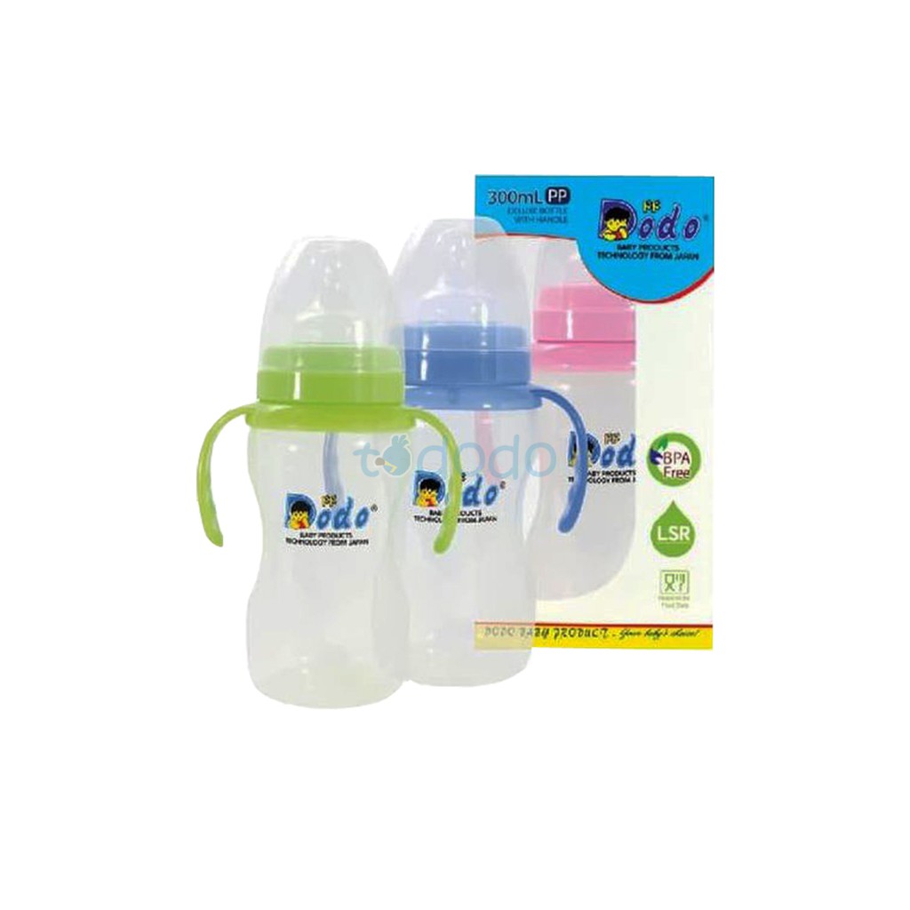 Dodo Botol PP Deluxe With Handle 300 ml / Botol Susu