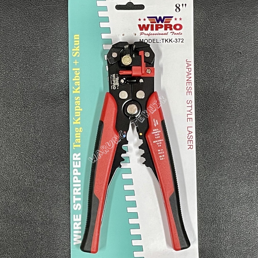 WIPRO TKK-3 automatic wire stripper 8&quot; - tang kupas kabel dan skun 8 inch otomatis