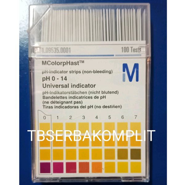 

Kertas pH MERCK MColorpHast MQuant pH Indicator Paper Strips Strip Indikator Asam Basa Kertas Lakmus Germany