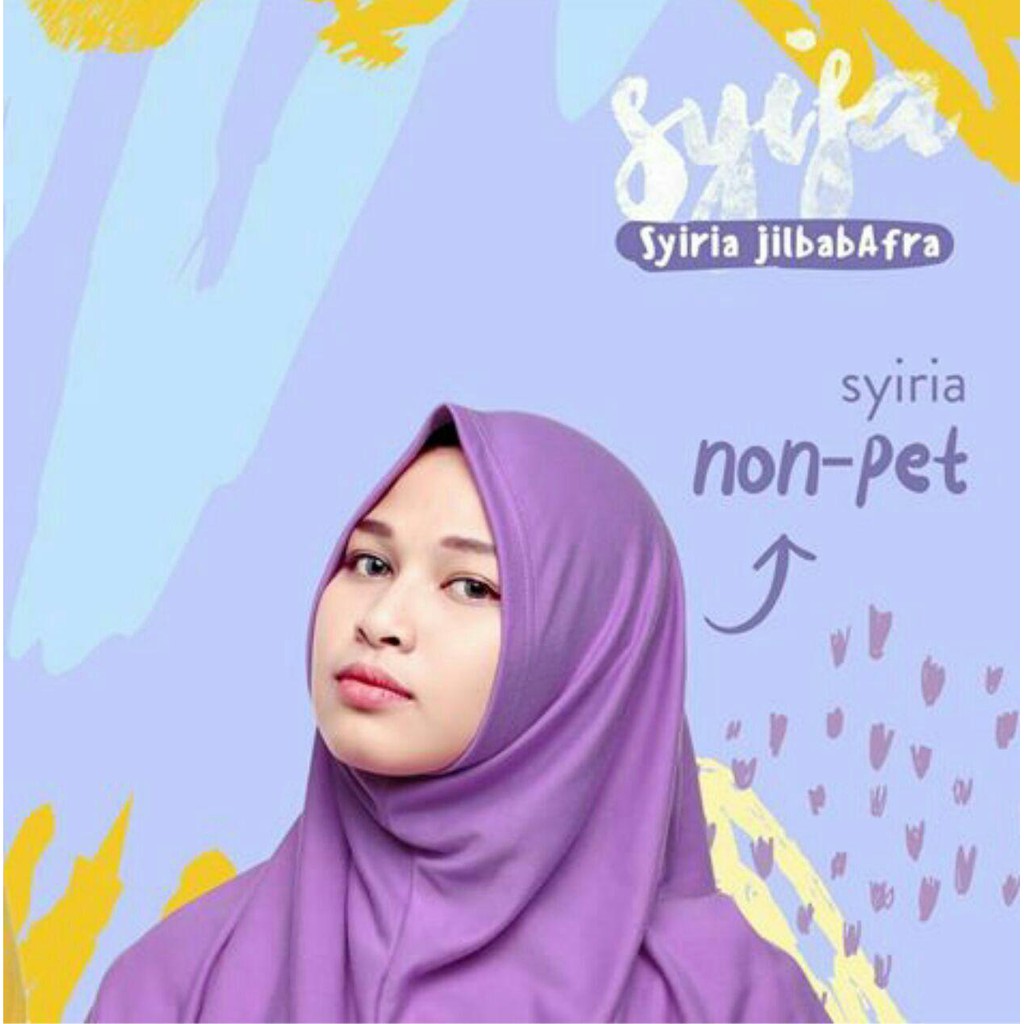 Jilbab Syifa Afra - Syiria Jilbab Afra - Bergo tanpa pet Jilbab Dewasa Afra - Zaidan Mall