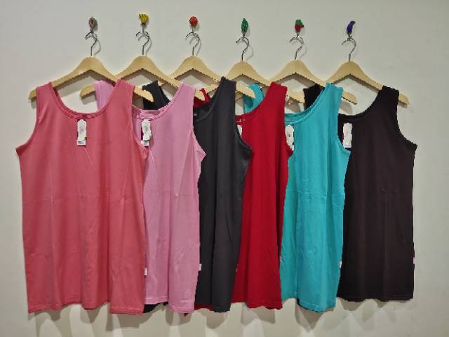 Tanktop Miranda Super Jumbo XXXL BB 90 kg Keatas Tali Lebar Dan Tali Kecil / Camisol Jumbo / Tank Top Jumbo-1