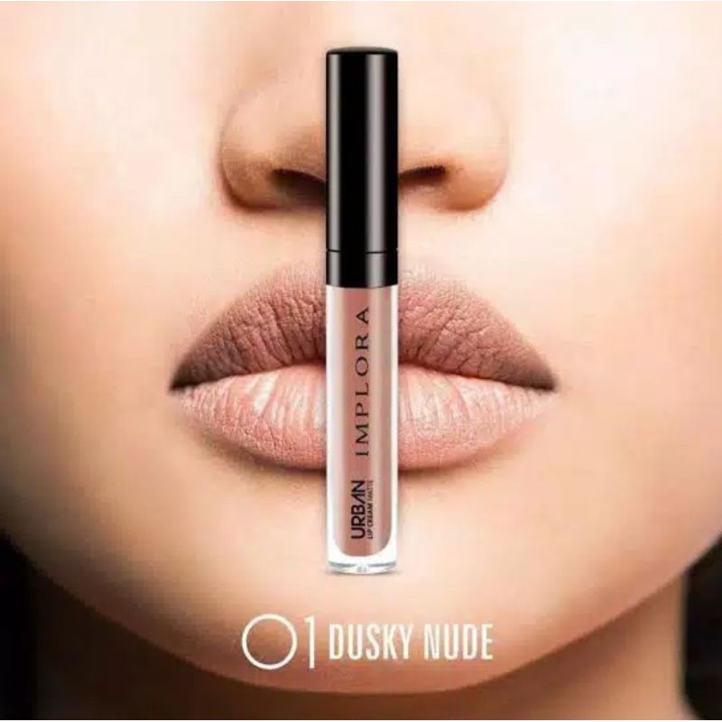 IMPLORA Urban Lip Cream Matte Original BPOM - Lipcream Surabaya-IMPL 01 Dusky Nude