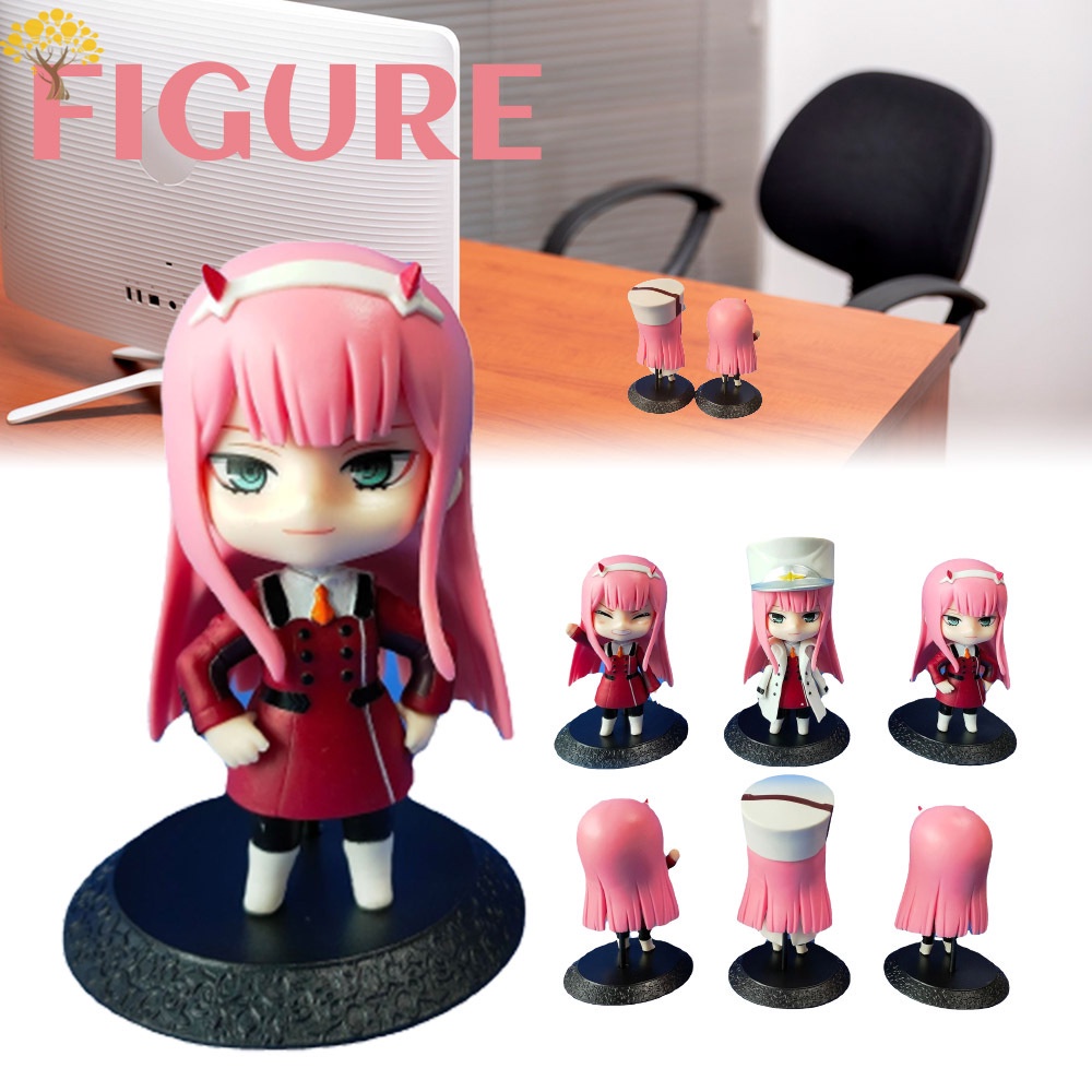 3pcs Action Figure Anime Darling In The FRANXX Bahan PVC Zero Two 02 Ukuran 10CM Untuk Koleksi