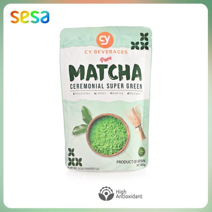 

(BISA COD) CY Beverages Pure Matcha Ceremonial Super Green 100g BERGARANSI Kode 131