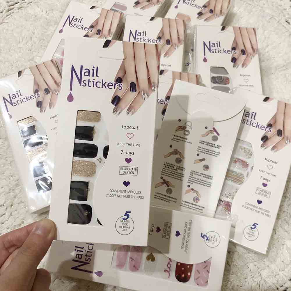 STIKER KUKU JARI DEWASA MOTIF STICKER NAIL ART ISI 12PCS / MURAH