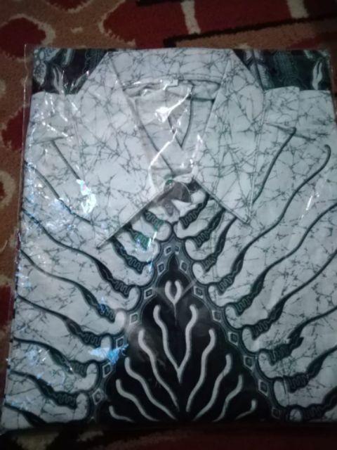 Batik Pria Size M L Xl Xxl  Bswart Batik Hrb026 Kenongo Hem Panjang Padi
