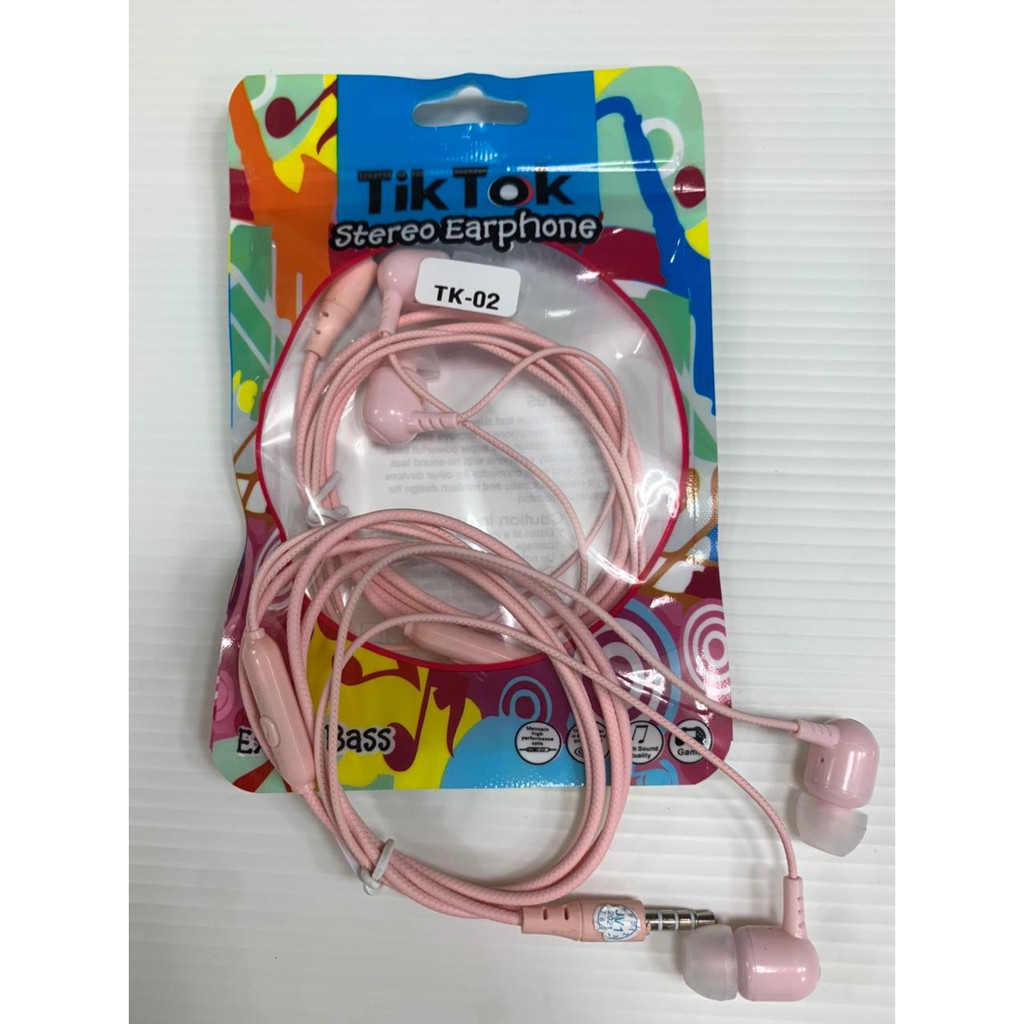 earphone macaron Tiktok Color Earphone Gaming Music Sport Bass Stereo with Mic Headset Macaron