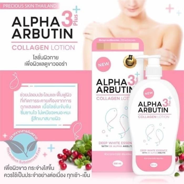 BODY LOTION PEMUTIH BADAN ALPHA ARBUTIN COLLAGEN LOTION 500ML ORIGINAL ALPHA ARBUTIN COLLAGEN BODY LOTION PERAWATAN TUBUH