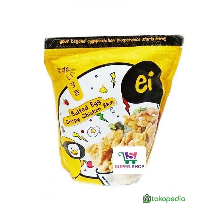 

Ei Salted Egg Crispy Chicken Skin 200 Gram