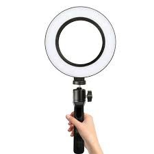 Ring Ligth Mini Tripod dan Ring Ligth Lazypod Jepit Meja 3 Mode Ligth