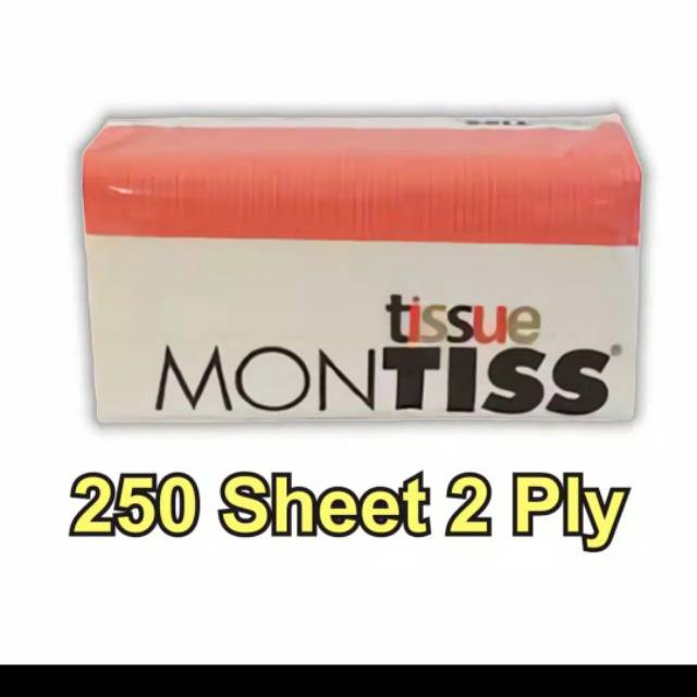 Tissue tisu Montis facial 2 play 250 sheet pack